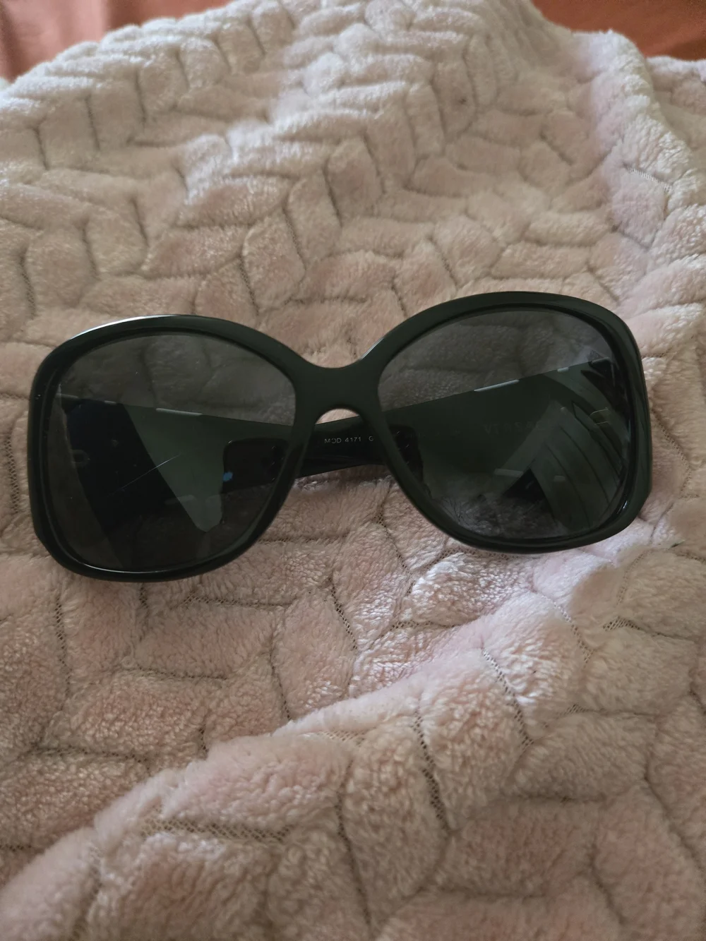 Versace MOD 4171 Y2K Glam Bow Black Women's Fashion Sunglasses with White Accent